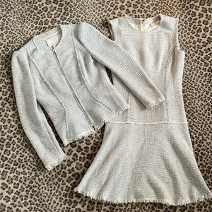 Rebecca Taylor Tweed Dress and Jacket Size 4